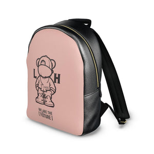 Genuine Leather ['PNK] Backpack - LH ['ŪNIVERSITY] Edition