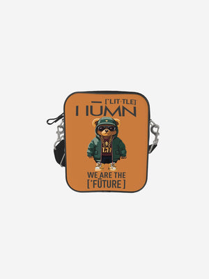 Little Humn ORG Orange Messenger Shoulder Bag