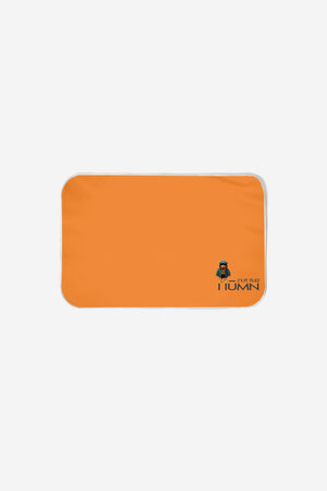 Little Humn ORG Orange Poly Fleece Baby Changing Mat