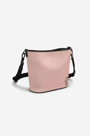 Little Humn PNK Pink Leather Bucket Tote Toddler Bag