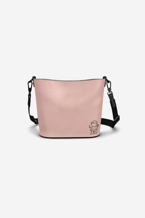 Little Humn PNK Pink Leather Bucket Tote Toddler Bag