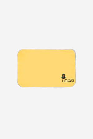 Little Humn YLO Yellow Poly Fleece Baby Changing Mat