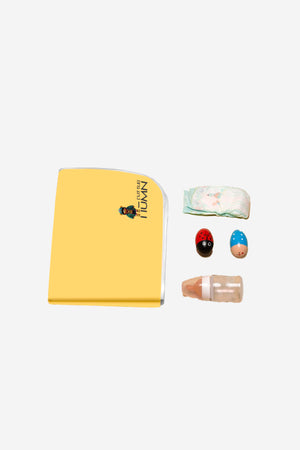 Little Humn YLO Yellow Poly Fleece Baby Changing Mat