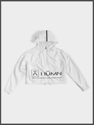 Alpha White Premium Cropped Windbreaker