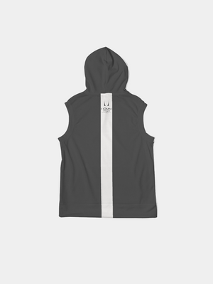 Gray A-SHood Brand Sleeveless Hoodie