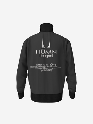 Grey Black Warning Tracksuit Jacket