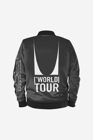 Grey World Tour Bomber Jacket