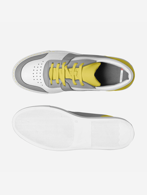 Origin White Yellow Silver Tennis Shoes